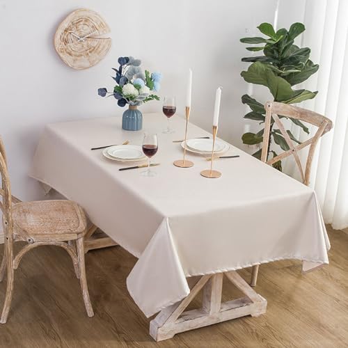 ROJDFCNBW Stick Baumwolle und Tischtuch, for Essen und Hochzeiten, Bankette, Partys, Tischdekoration drinnen und draußen(Beige,23.6 x 23.6 inch) von ROJDFCNBW