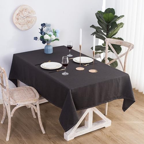 ROJDFCNBW Stick Baumwolle und Tischtuch, for Essen und Hochzeiten, Bankette, Partys, Tischdekoration drinnen und draußen(Black,23.6 x 15.7 inch) von ROJDFCNBW