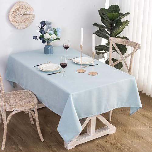 ROJDFCNBW Stick Baumwolle und Tischtuch, for Essen und Hochzeiten, Bankette, Partys, Tischdekoration drinnen und draußen(Light Blue,23.6 x 23.6 inch) von ROJDFCNBW