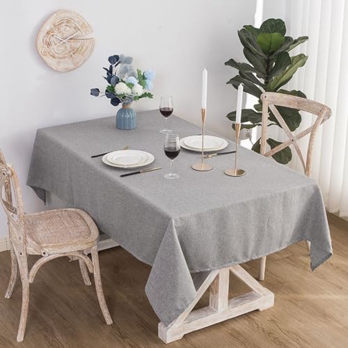 ROJDFCNBW Stick Baumwolle und Tischtuch, for Essen und Hochzeiten, Bankette, Partys, Tischdekoration drinnen und draußen(Light Gray,35.4 x 23.6 inch) von ROJDFCNBW