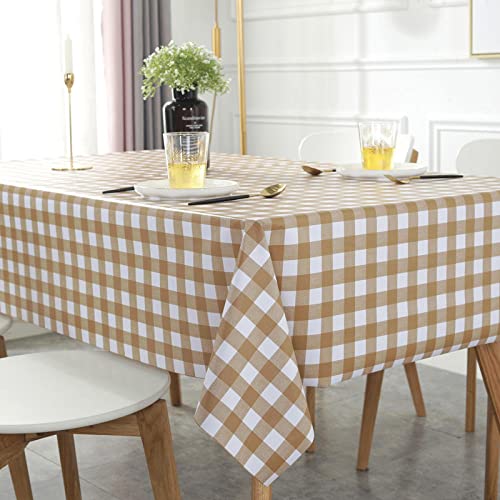 ROJDFCNBW Stick Baumwolle und Tischtuch, for Esstischabdeckung Partytischdecke(Coffee B,120 x 120cm) von ROJDFCNBW
