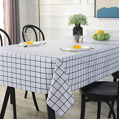 ROJDFCNBW Stick Baumwolle und Tischtuch, for Esstischabdeckung Partytischdecke(White B,140 x 200cm) von ROJDFCNBW