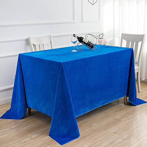 ROJDFCNBW Stick Baumwolle und Tischtuch, mit quadratischer Tischdecke for den Esstisch drinnen und draußen(Blue 5,200x240cm) von ROJDFCNBW