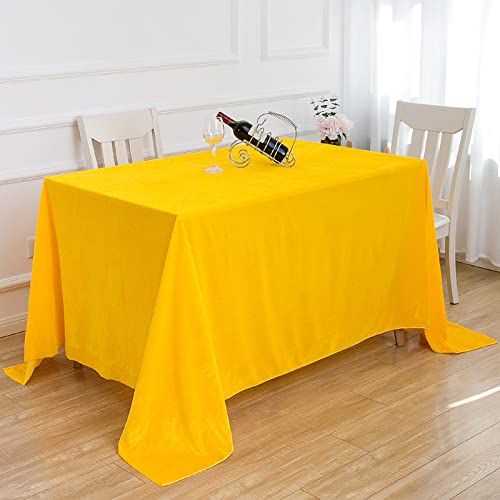 ROJDFCNBW Stick Baumwolle und Tischtuch, mit quadratischer Tischdecke for den Esstisch drinnen und draußen(Gold,200x320cm) von ROJDFCNBW
