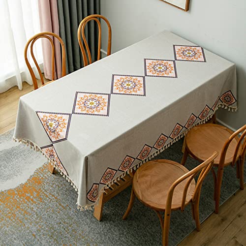 ROJDFCNBW Stick Baumwolle und Tischtuch, verwendet for Küche, Restaurant, Bankett drinnen oder draußen Tischdekoration(A-05,70.9 x 55.1 inch) von ROJDFCNBW