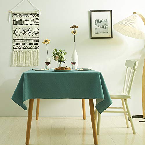 ROJDFCNBW Stick Baumwolle und Tischtuch, verwendet for Küche, Restaurant, Bankett drinnen oder draußen Tischdekoration(Blue-Green,23.6 x 23.6 inch) von ROJDFCNBW