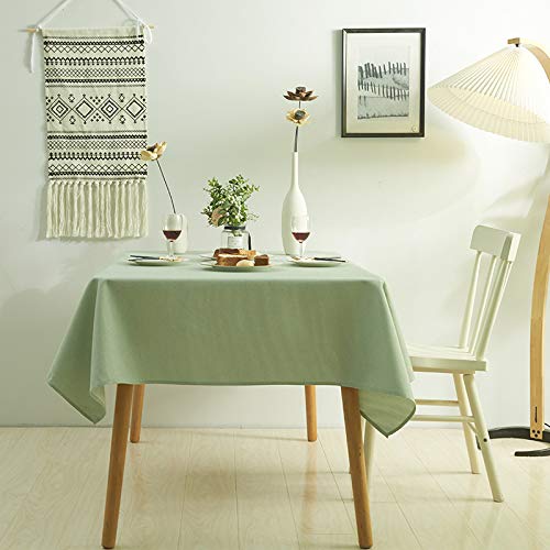 ROJDFCNBW Stick Baumwolle und Tischtuch, verwendet for Küche, Restaurant, Bankett drinnen oder draußen Tischdekoration(Green,118.1 x 55.1 inch) von ROJDFCNBW