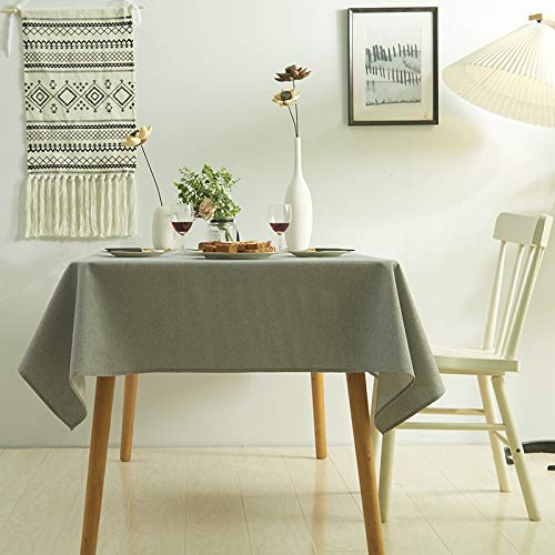 ROJDFCNBW Stick Baumwolle und Tischtuch, verwendet for Küche, Restaurant, Bankett drinnen oder draußen Tischdekoration(Light Grey,23.6 x 23.6 inch) von ROJDFCNBW