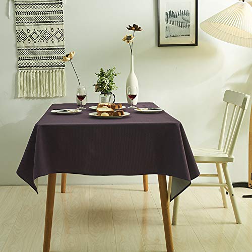 ROJDFCNBW Stick Baumwolle und Tischtuch, verwendet for Küche, Restaurant, Bankett drinnen oder draußen Tischdekoration(Purple,23.6 x 23.6 inch) von ROJDFCNBW