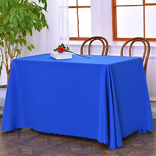 ROJDFCNBW Stick Baumwolle und Tischtuch, waschbare und Wiederverwendbare Küchentischdecke(Blue,160x220cm) von ROJDFCNBW