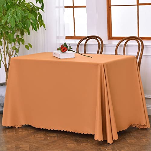 ROJDFCNBW Stick Baumwolle und Tischtuch, waschbare und Wiederverwendbare Küchentischdecke(Light Brown,180x220cm) von ROJDFCNBW