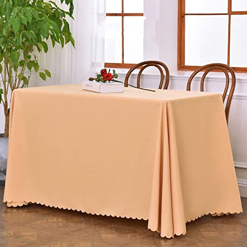 ROJDFCNBW Stick Baumwolle und Tischtuch, waschbare und Wiederverwendbare Küchentischdecke(Light Pink,200x260cm) von ROJDFCNBW