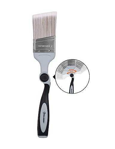 ROLLINGDOG 6,3 cm abgewinkelter Pinsel für Wände – Verlängerungsstange, Pinselschloss in jedem von 6 verfügbaren Winkeln, um entlang von Decken oder schwer erreichbaren Stellen mit Präzision zu malen ROLLINGDOG 6,3 cm abgewinkelter Pinsel für Wände – Verlängerungsstange, Pinselschloss in jedem von 6 verfügbaren Winkeln, um entlang von Decken oder schwer erreichbaren Stellen mit Präzision zu malen von ROLLINGDOG