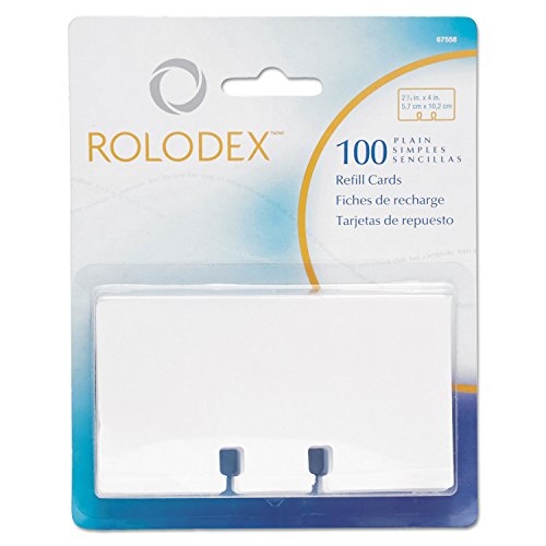 Rolodex Karteikarten, WeiÃ, 100 Stück von ROLODEX