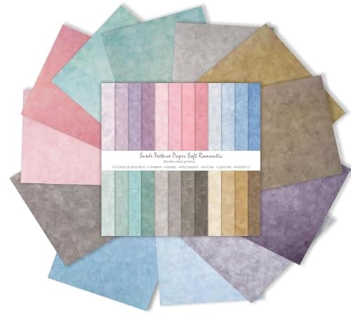24 Blatt Boho gemustertes Scrapbook-Papier, weiches Pastellfarben von ROLYTA
