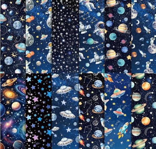 Scrapbook-Papier mit Weltraum-Motiv, 24 Blatt/12 Designs Scrapbook-Papier mit Weltraum-Motiv, 24 Blatt/12 Designs von ROLYTA