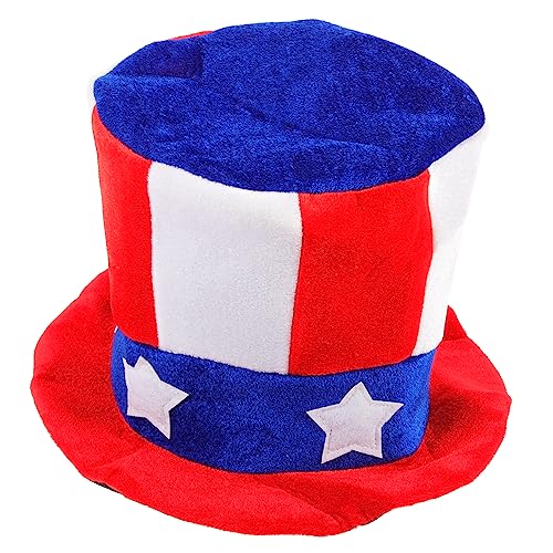 ROMANSENTIAL Unabhängigkeitstag-hut Patriotischer Zylinder Gedenktag-hut Vierte 4 Uns Flagge Partyhut Verrückter Hut Festivalfahnen Schrägstrich-zylinder Kappen Hutmacher Flaggen Spitze Stoff ROMANSENTIAL Unabhängigkeitstag-hut Patriotischer Zylinder Gedenktag-hut Vierte 4 Uns Flagge Partyhut Verrückter Hut Festivalfahnen Schrägstrich-zylinder Kappen Hutmacher Flaggen Spitze Stoff von ROMANSENTIAL