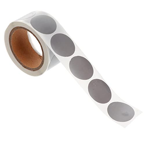 ROMISBABA 1 Rolle 300 Stück Taschenaufkleber Preise Für Name Runde Aufkleber Metallisch Aufkleber Kratzen Stichworte Etikett Bastelband Für Scrapbooking Streifen Geburtstag Hallo Silver von ROMISBABA