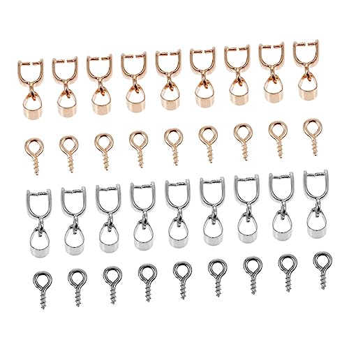 ROMISBABA 1 Satz DIY-Material bastelbedarf schmuckherstellung beads for jewellery Schmuckbastelset Schmuckverschlüsse Haken Augenschrauben Schmuckzubehör Ösenschraube für Schmuck Legierung von ROMISBABA