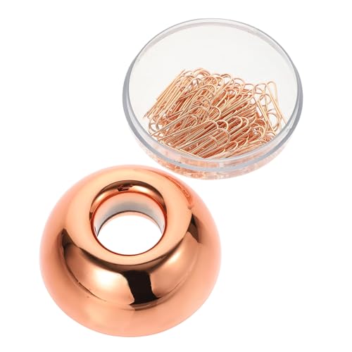 ROMISBABA 1 Schachtel Büroklammern Roségold Praktische Dokumentenklammern Filigrane Stabile Papierclips in Eleganter Box Vielseitig für Büro und Alltag Geeignet ROMISBABA 1 Schachtel Büroklammern Roségold Praktische Dokumentenklammern Filigrane Stabile Papierclips in Eleganter Box Vielseitig für Büro und Alltag Geeignet von ROMISBABA