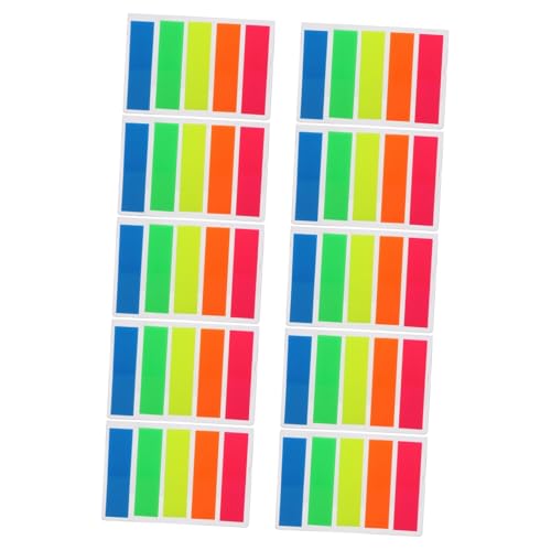 ROMISBABA 10 Sätze Selbstklebende Haftnotizen in Neonfarben Bunte Index Sticker Memo Pads Leicht Tragbare Bookmarks zum Markieren und Organisieren von Büchern Berichten Tagebüchern und ROMISBABA 10 Sätze Selbstklebende Haftnotizen in Neonfarben Bunte Index Sticker Memo Pads Leicht Tragbare Bookmarks zum Markieren und Organisieren von Büchern Berichten Tagebüchern und von ROMISBABA