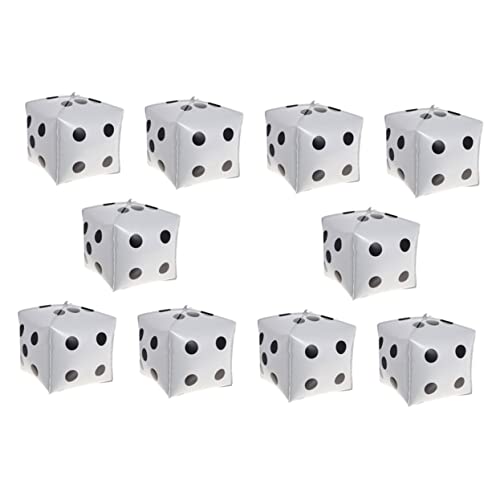 ROMISBABA 10 Stück Folienballons Würfelform Weiß Partydeko Würfel Luftballons Spielabend Deko Erwachsene Themenparty Zubehör ROMISBABA 10 Stück Folienballons Würfelform Weiß Partydeko Würfel Luftballons Spielabend Deko Erwachsene Themenparty Zubehör von ROMISBABA