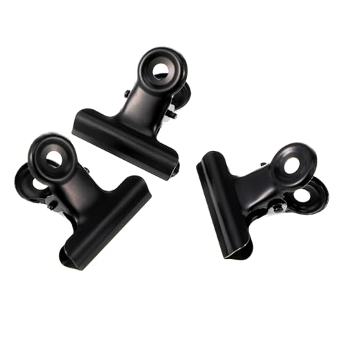ROMISBABA 10 Stück Formclip büroartikel büromaterial Reibungskraft Schreibwaren karteikarten halter rostfrei Clips Industrieklammern falten Zinke Griffklammern aus Metall Büroklammern Black ROMISBABA 10 Stück Formclip büroartikel büromaterial Reibungskraft Schreibwaren karteikarten halter rostfrei Clips Industrieklammern falten Zinke Griffklammern aus Metall Büroklammern Black von ROMISBABA