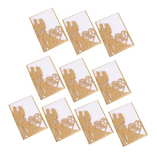ROMISBABA 10 Stück Grußkarte Hochzeitskarten Für Braut Und Bräutigam Einladungskarten Zur Hochzeit Brautparty Lädt Ein Düster Prinzessin Klein Glückwunschkarten Zur Hochzeit Golden Papier ROMISBABA 10 Stück Grußkarte Hochzeitskarten Für Braut Und Bräutigam Einladungskarten Zur Hochzeit Brautparty Lädt Ein Düster Prinzessin Klein Glückwunschkarten Zur Hochzeit Golden Papier von ROMISBABA
