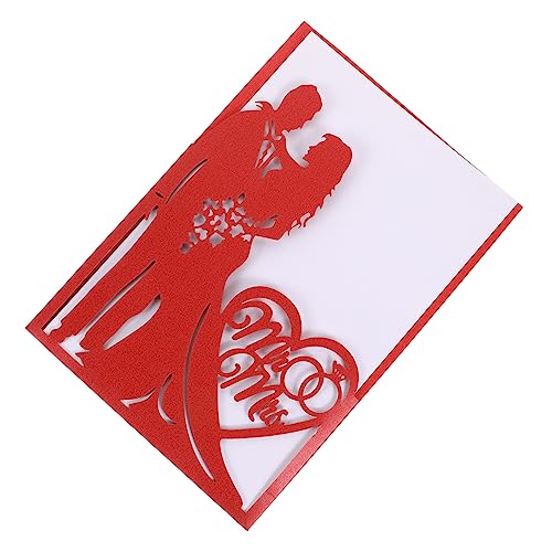 ROMISBABA 10 Stück Grußkarte Lädt Ein Hochzeitskarte Einladung Romantische Hochzeit Brautjungfer Brautparty Bachelorette-braut Kreativ Klein Braut- Cool Sympathie Chiffon Ort Rot Papier ROMISBABA 10 Stück Grußkarte Lädt Ein Hochzeitskarte Einladung Romantische Hochzeit Brautjungfer Brautparty Bachelorette-braut Kreativ Klein Braut- Cool Sympathie Chiffon Ort Rot Papier von ROMISBABA