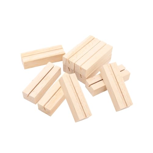 ROMISBABA 10 Stück Holzständer Kartenhalter Tischkartenhalter Rechteckig Business Holder Fotoständer Memohalter für Hochzeiten Restaurant Büro ROMISBABA 10 Stück Holzständer Kartenhalter Tischkartenhalter Rechteckig Business Holder Fotoständer Memohalter für Hochzeiten Restaurant Büro von ROMISBABA