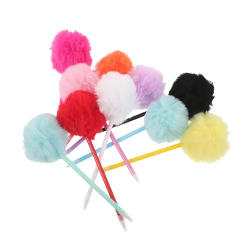 ROMISBABA 10 Stück Kreative Plüsch Pom Pom Kugelschreiber Bunt Weich für Schule Büro Schreibkomfort Niedliche Kawaii Stifte Geschenkidee für Schüler Mädchen Erwachsene ROMISBABA 10 Stück Kreative Plüsch Pom Pom Kugelschreiber Bunt Weich für Schule Büro Schreibkomfort Niedliche Kawaii Stifte Geschenkidee für Schüler Mädchen Erwachsene von ROMISBABA
