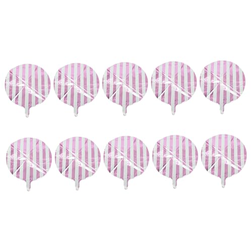 ROMISBABA 10 Stück Runde Gestreifte Folienballons in Pastellpink Stabile Partydeko für Geburtstag Shower Festliche Atmosphäre Reißfest für Feier und Hochzeit ROMISBABA 10 Stück Runde Gestreifte Folienballons in Pastellpink Stabile Partydeko für Geburtstag Shower Festliche Atmosphäre Reißfest für Feier und Hochzeit von ROMISBABA