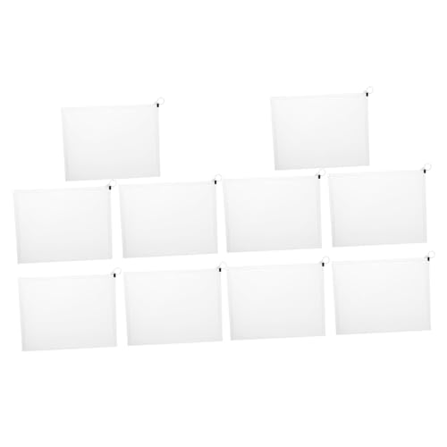 ROMISBABA 10 Stück Teiliges Dokumenten Transparente Dicke Geräumige Datei Stiftetasche Praktischer Federmäppchen Organizer Vielseitige Aufbewahrung für Büro Schulbedarf von ROMISBABA