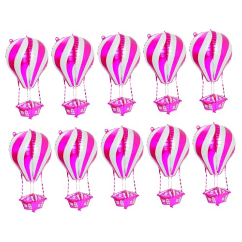 ROMISBABA 10 Stück Teiliges Heißluftballon Aluminiumfolie Ballon Lebendige Farbverlaufende Farben Formstabil für Indoor und Outdoor Geburtstags Weihnachts und Babyparty Dekoration ROMISBABA 10 Stück Teiliges Heißluftballon Aluminiumfolie Ballon Lebendige Farbverlaufende Farben Formstabil für Indoor und Outdoor Geburtstags Weihnachts und Babyparty Dekoration von ROMISBABA