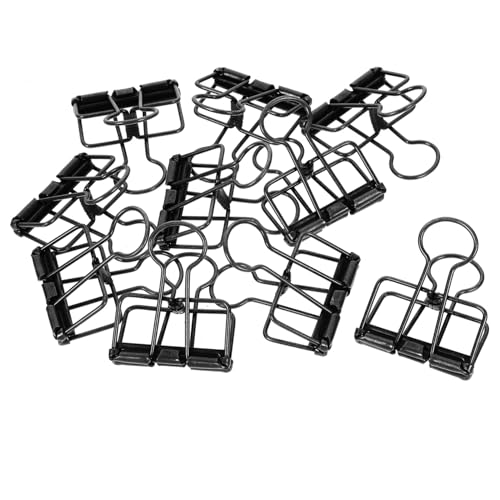 ROMISBABA 10 Stück Teiliges Metall binder Clips Mittlere Schwarze Langlebige Büroklammern für Dokumentenorganisation Vielseitig für Home Office Kompakt und Robust zur Sicheren ROMISBABA 10 Stück Teiliges Metall binder Clips Mittlere Schwarze Langlebige Büroklammern für Dokumentenorganisation Vielseitig für Home Office Kompakt und Robust zur Sicheren von ROMISBABA