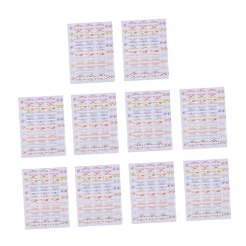 ROMISBABA 10 Stück Teiliges Selbstklebende Etiketten für Ätherische Ölfläschchen Transparente Flaschenaufkleber Wasserfest Geeignet für Kosmetik und Aromatherapiebehälter Einfache DIY von ROMISBABA