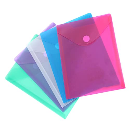 ROMISBABA 10 Stück Teiliges Set Bunte Transparente Dokumententaschen aus PP Praktische Ordner mit Schnappverschluss für Schule Büro und Zuhause Wasserfest und Leicht zu Zufällige Farbe ROMISBABA 10 Stück Teiliges Set Bunte Transparente Dokumententaschen aus PP Praktische Ordner mit Schnappverschluss für Schule Büro und Zuhause Wasserfest und Leicht zu Zufällige Farbe von ROMISBABA