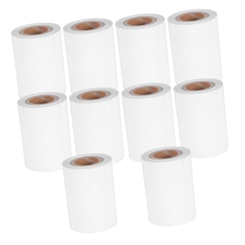 ROMISBABA 10 Stück Teiliges Thermopapierrollen für Thermodrucker Langlebig Zuverlässige Leistung für Supermärkte Geschäfte und Einfache und Schnelle Papierrollen Ersatzlösung von ROMISBABA