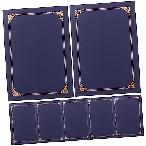 ROMISBABA 10 Stück Teiliges Zertifikatshüllen aus Papier Preiswerte Urkunden und Auszeichnungs Cover Leichter Tragbarer Dokumentenschutz mit Klassischem Design für Auszeichnungen und ROMISBABA 10 Stück Teiliges Zertifikatshüllen aus Papier Preiswerte Urkunden und Auszeichnungs Cover Leichter Tragbarer Dokumentenschutz mit Klassischem Design für Auszeichnungen und von ROMISBABA