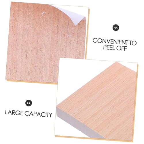 ROMISBABA 100 Blatt Holzstruktur Haftnotizen Selbstklebend Ablösbar Notizblöcke für Büro Schule Zuhause Langlebig Kratzfest Natürliche Optik Elegante Holzmaserung ROMISBABA 100 Blatt Holzstruktur Haftnotizen Selbstklebend Ablösbar Notizblöcke für Büro Schule Zuhause Langlebig Kratzfest Natürliche Optik Elegante Holzmaserung von ROMISBABA