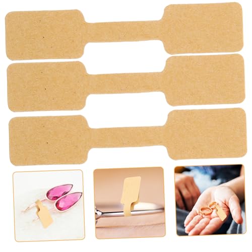 ROMISBABA 100 Stück Schmuck Preisschilder aus Kraftpapier Selbstklebende Etiketten für Ohrringe Praktische Aufkleber zum Beschriften und Organisieren von Schmuck und Waren ROMISBABA 100 Stück Schmuck Preisschilder aus Kraftpapier Selbstklebende Etiketten für Ohrringe Praktische Aufkleber zum Beschriften und Organisieren von Schmuck und Waren von ROMISBABA