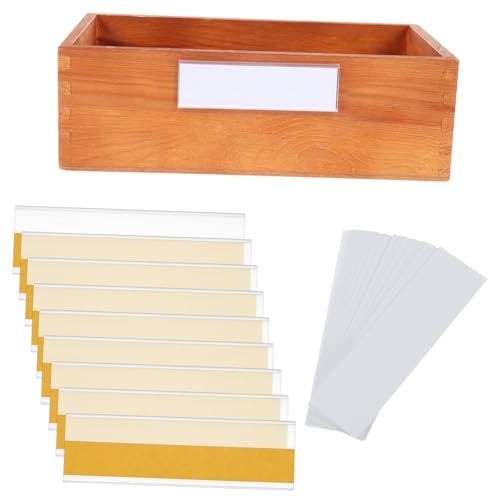 ROMISBABA 100 Stück Selbstkleber Etikett Rack Organisation Regalanhänger Für Drahtregale Farbig Organisieren Inhaber Schublade Name Drahtregalbezeichnungen Veranstalter Klebrig Pvc von ROMISBABA
