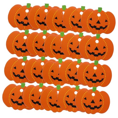 ROMISBABA 100 Stück Teiliges Halloween Papier Geschenkanhänger Kürbisform Geschenketiketten aus Leichtem Papier Vorgefertigte Lochung zum Aufhängen für Partydekoration und Geschenkverpackung ROMISBABA 100 Stück Teiliges Halloween Papier Geschenkanhänger Kürbisform Geschenketiketten aus Leichtem Papier Vorgefertigte Lochung zum Aufhängen für Partydekoration und Geschenkverpackung von ROMISBABA