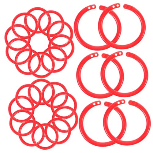 ROMISBABA 100Stücke Bindemittelringe aus Innendurchmesser Wiederverwendbare Buchringe für DIY Projekte Notizblöcke Scrapbooking ROMISBABA 100Stücke Bindemittelringe aus Innendurchmesser Wiederverwendbare Buchringe für DIY Projekte Notizblöcke Scrapbooking von ROMISBABA
