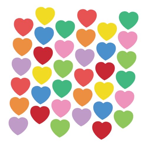 ROMISBABA 108stücke Herz-papier-ausschnitte Farben Beschreibbare Herzen Für -bastelprojekte Klassenzimmer-dekoration Und Valentinstag Vielseitig Einsetzbar Für Mädchen Und Partys von ROMISBABA