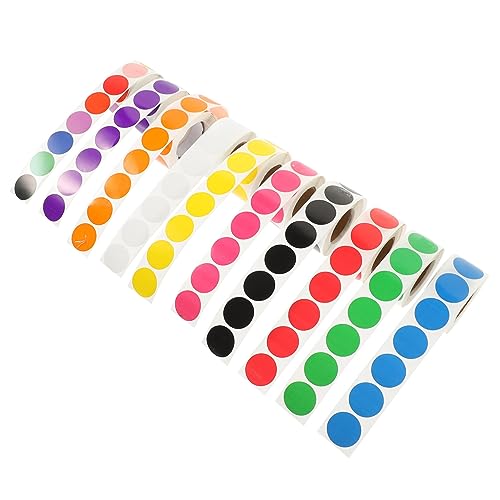 ROMISBABA 10Rollen Farbcodierungsaufkleber Selbstklebende Punktaufkleber Kleine Runde pro für Organisation und Dekoration Büro ROMISBABA 10Rollen Farbcodierungsaufkleber Selbstklebende Punktaufkleber Kleine Runde pro für Organisation und Dekoration Büro von ROMISBABA