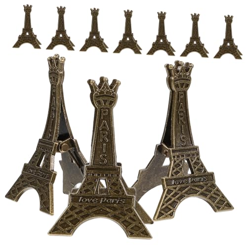 ROMISBABA 10Stücke Eiffelturm Tischnummernhalter aus Platzkartenhalter für Tischdekoration Memo Clip für Fotos und Notizen Vielseitig Einsetzbar für Hochzeiten und Feiern ROMISBABA 10Stücke Eiffelturm Tischnummernhalter aus Platzkartenhalter für Tischdekoration Memo Clip für Fotos und Notizen Vielseitig Einsetzbar für Hochzeiten und Feiern von ROMISBABA
