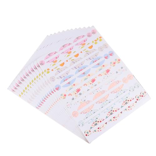 ROMISBABA 12 Blatt Selbstklebende Wasserdichte Aufkleber für Ätherische Ölflaschen DIY Kosmetiketiketten für Parfüm Glasflaschen Klare Farbige Etiketten zur Einfachen Organisation und ROMISBABA 12 Blatt Selbstklebende Wasserdichte Aufkleber für Ätherische Ölflaschen DIY Kosmetiketiketten für Parfüm Glasflaschen Klare Farbige Etiketten zur Einfachen Organisation und von ROMISBABA