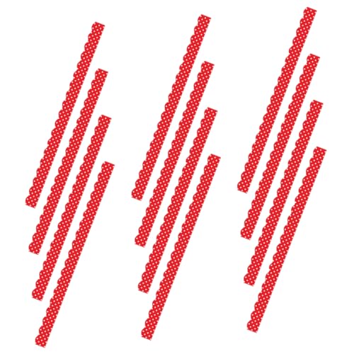 ROMISBABA 12 Stück Magnetische Bordüren für Pinnwände Teiliges Set mit Wellenrand Rot mit Punkten Dekorative Magnetstreifen für Blackboards Whiteboards und DIY Projekte Einfach zu ROMISBABA 12 Stück Magnetische Bordüren für Pinnwände Teiliges Set mit Wellenrand Rot mit Punkten Dekorative Magnetstreifen für Blackboards Whiteboards und DIY Projekte Einfach zu von ROMISBABA