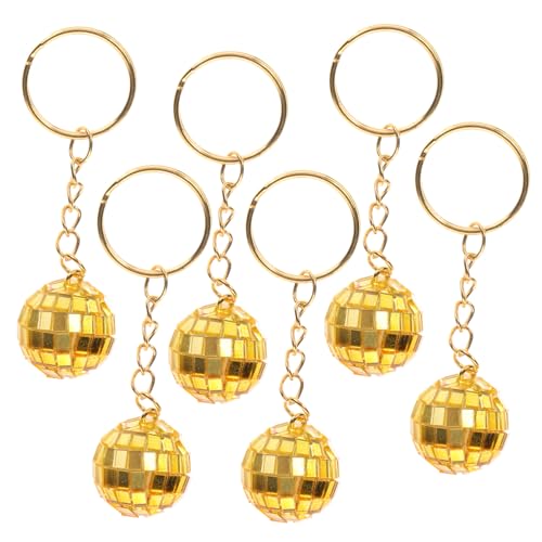 ROMISBABA 12 Stück Teiliges Disco Ball Schlüsselanhänger Set mit Goldfarbenem Mini Spiegel Stylische Party Accessoires für Hochzeit Feier Vielseitige Spiegelkugel Anhänger für Taschen und ROMISBABA 12 Stück Teiliges Disco Ball Schlüsselanhänger Set mit Goldfarbenem Mini Spiegel Stylische Party Accessoires für Hochzeit Feier Vielseitige Spiegelkugel Anhänger für Taschen und von ROMISBABA